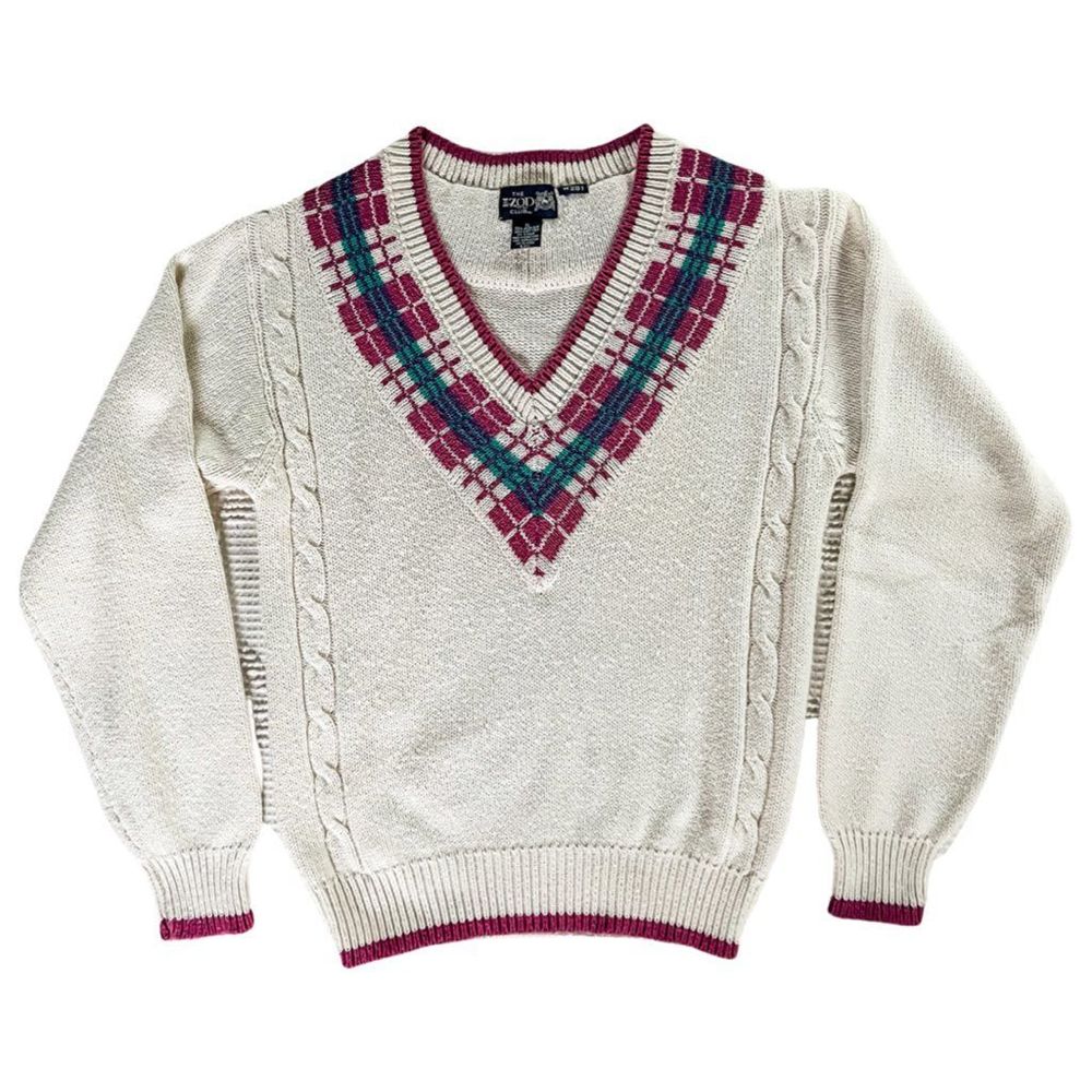 Vintage 80s Izod Princess Diana Country Club Sweater